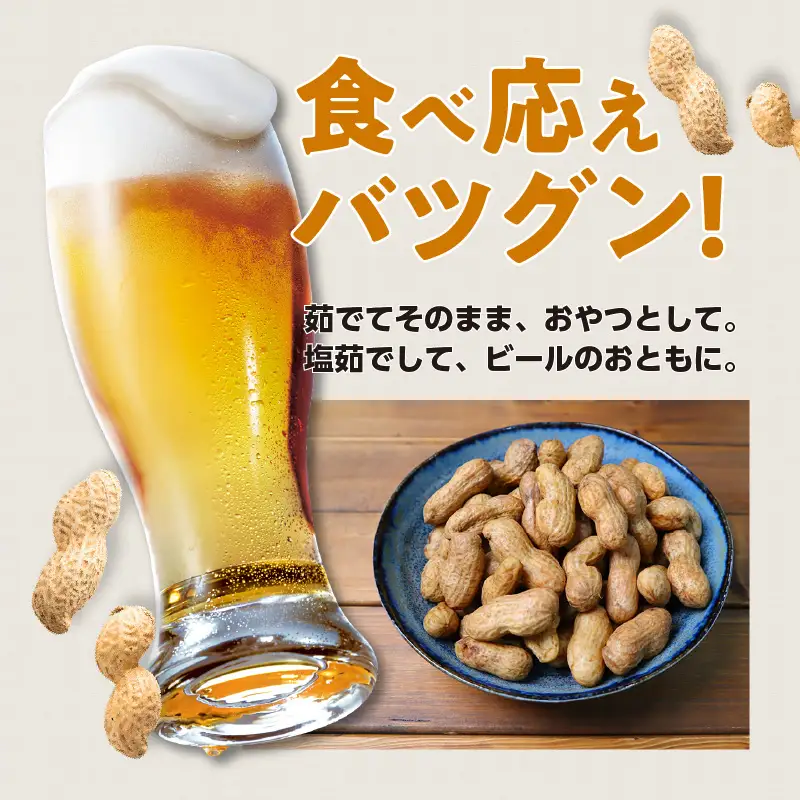 【先行予約】ジャンボ生落花生 1kg｜落花生 ピーナッツ