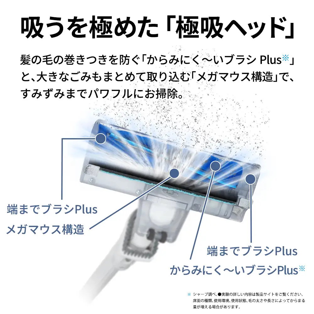 U136 SHARP コードレススティック 紙パック式掃除機 EC-KR50A-W(ホワイト系)