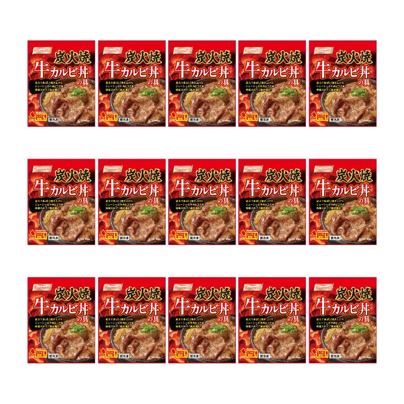 No.2938 炭火焼 牛カルビ丼の具　100g x 15パック