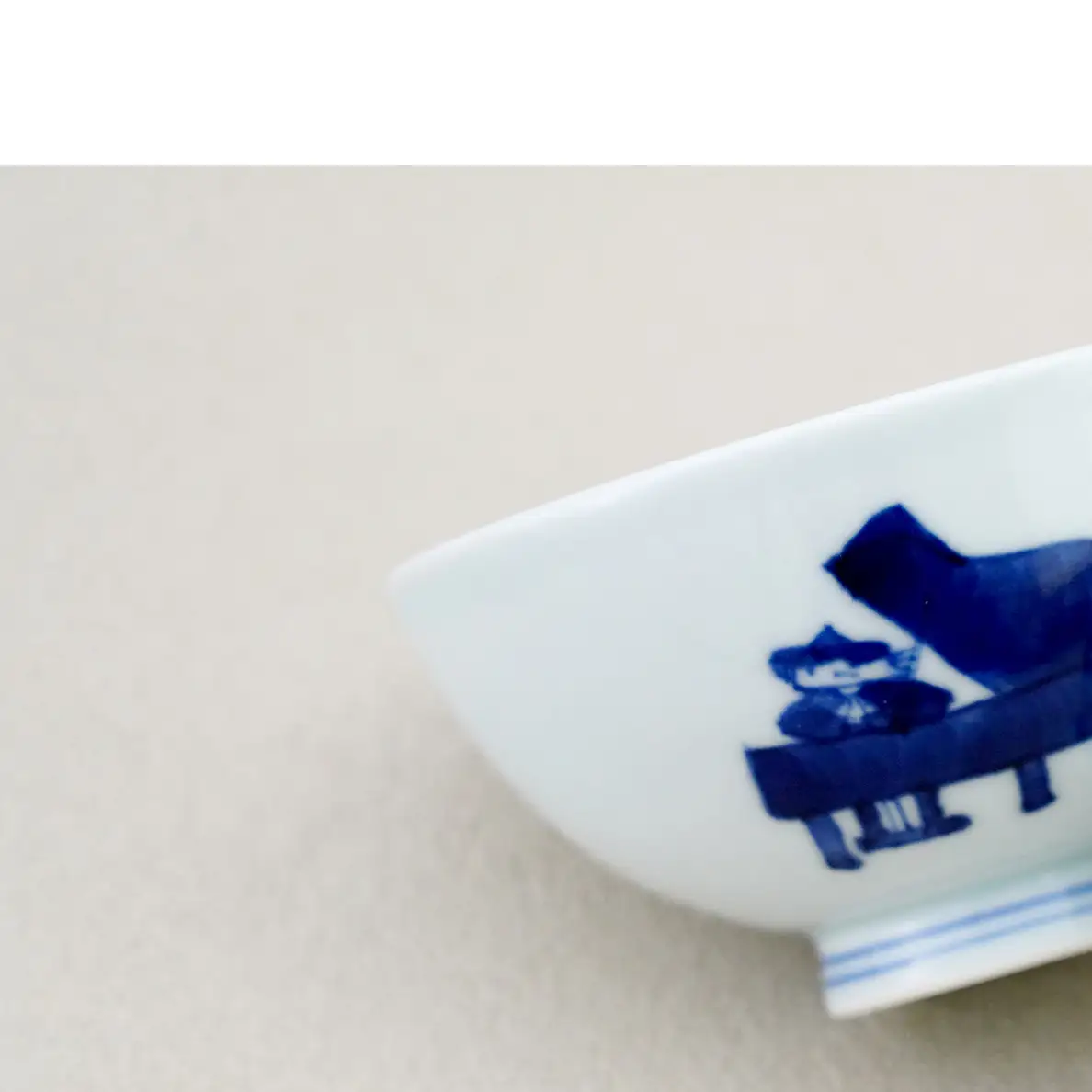 音楽が好きなあなたに♪ ハーモニー二重奏ペア飯碗 しん窯・青花 A26-3