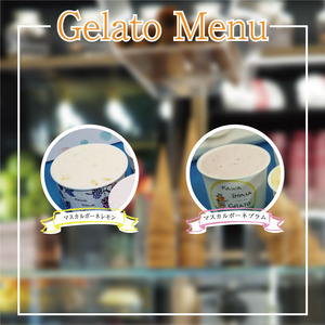 【 ジェラート 】 マスカルポーネ 6種 120ml ジェラート