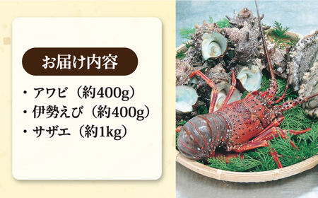 豪華セット アワビ 伊勢海老 サザエ[RBN002]  九州 長崎