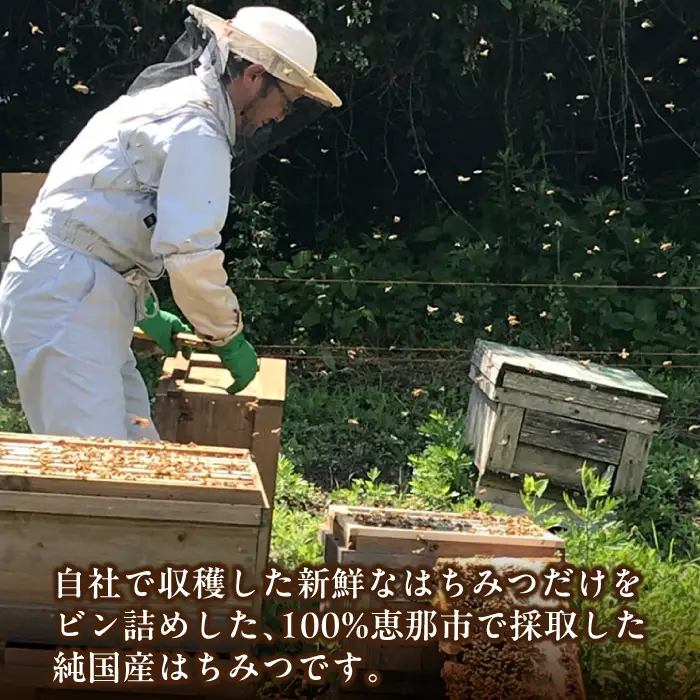恵那蜂蜜 24本セット (百花蜂蜜300g×12本、栗蜂蜜300g×12本) / 恵那市 / はち工房こうけつ [AUDF045]