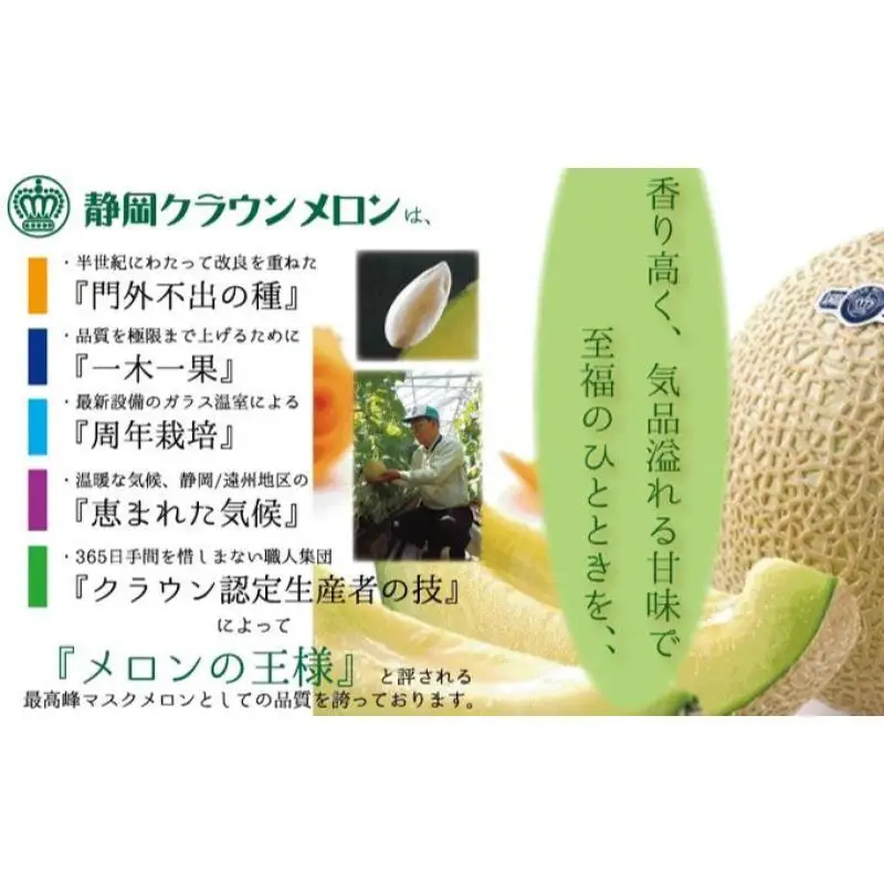 クラウンメロン 1玉 1kg 白等級 フルーツ メロン