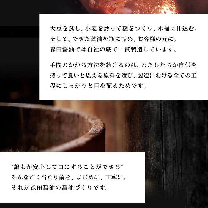 森田の本当においしい醤油を厳選したセット【醤油 濃口醤油 薄口醤油 さしみ醤油 だし醤油 ぽん酢 ドレッシング 6種 セット 国産丸大豆 国産 無添加 調味料 詰め合わせ 化学調味料不使用 安心 安全 料理 贈り物 プレゼント ギフト 】