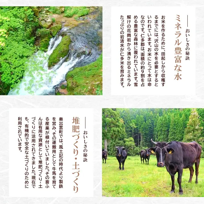 出雲國特別栽培米仁多米8kg 【仁多米 特別栽培米 コシヒカリ こしひかり 2kg×4袋 合計8kg 小分け 便利 ブランド米 お米 米 精米 白米 人気 こだわり ギフト 贈り物 令和7年産 2025年産】