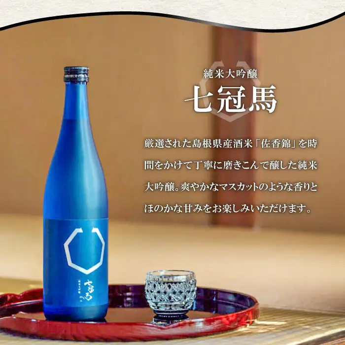 七冠馬 純米大吟醸・純米吟醸セット【日本酒 720ml 四合瓶 2本 詰め合わせ セット 飲み比べ 七冠馬 純米大吟醸 純米吟醸 純米酒 お酒 酒 地酒 晩酌 こだわり アルコール プレゼント 贈り物 贈答 ギフト】