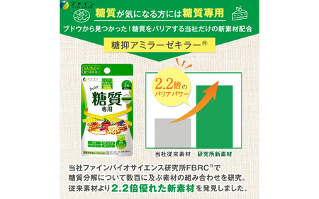 カロリー気にならないサプリ 糖質専用 3個セット