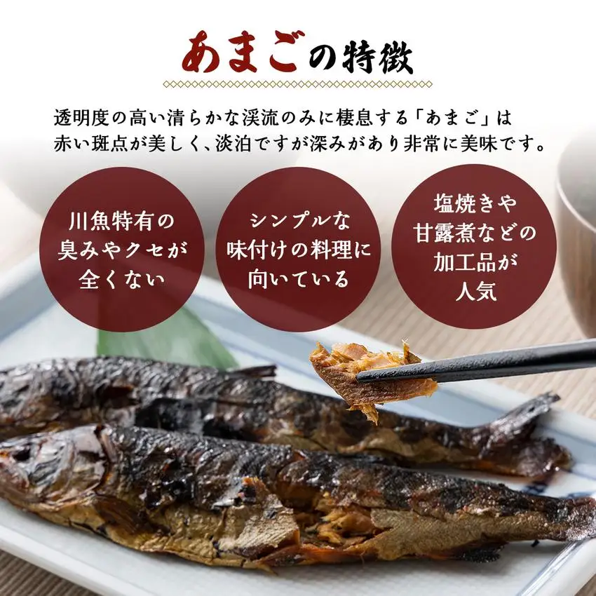 ひらめまるごとセット（あまごの塩焼き・甘露煮　計10尾）[016-a003]