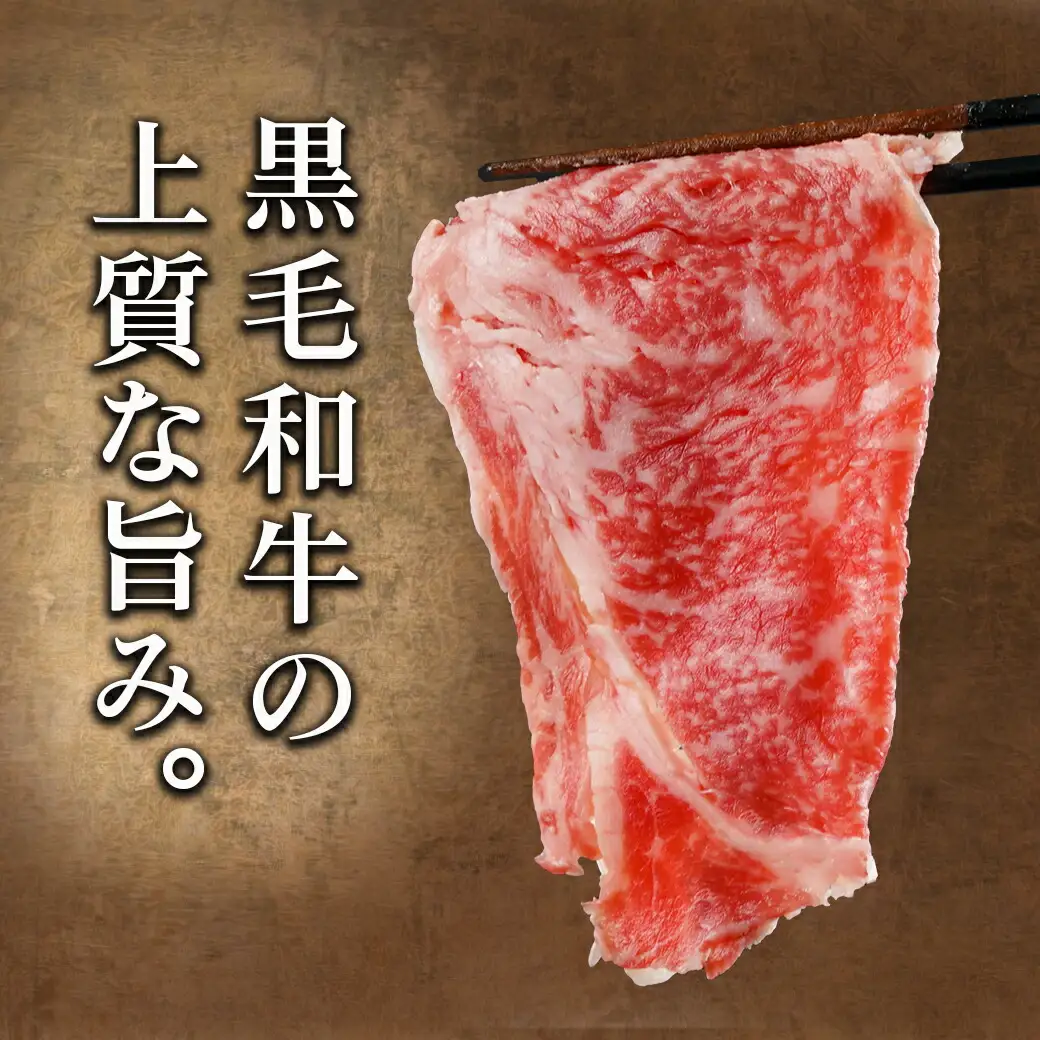 【黒毛和牛】ロースすき焼き用500g〔AO-I901〕_(都城市) 国産黒毛和牛 ロースすき焼き 500g ロース肉 贈答用 しゃぶしゃぶ すき焼き