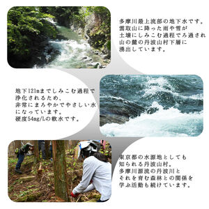雲取のしずく（ナチュラルミネラルウォーター）（軟水）500ml×24本 雲取山由来の地下水 ／ 軟水 飲料水 ペットボトル 備蓄水 防災用品 災害対策 非常用 まろやか 人気 おいしい【tab0220】