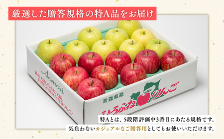 年明け 広船のサンふじ・王林詰合せ約5kg 贈答用 特A16~20玉[hi-0004-007]