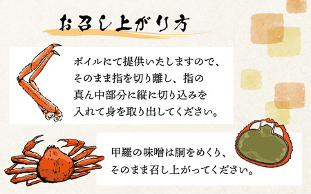 【先行予約】越前港より直送！ 越前がに 大 (約1kg～1.2kg) 2杯 ※発送前に在宅確認の電話連絡をいたします!【1月～3月発送】  海鮮  ボイル 
