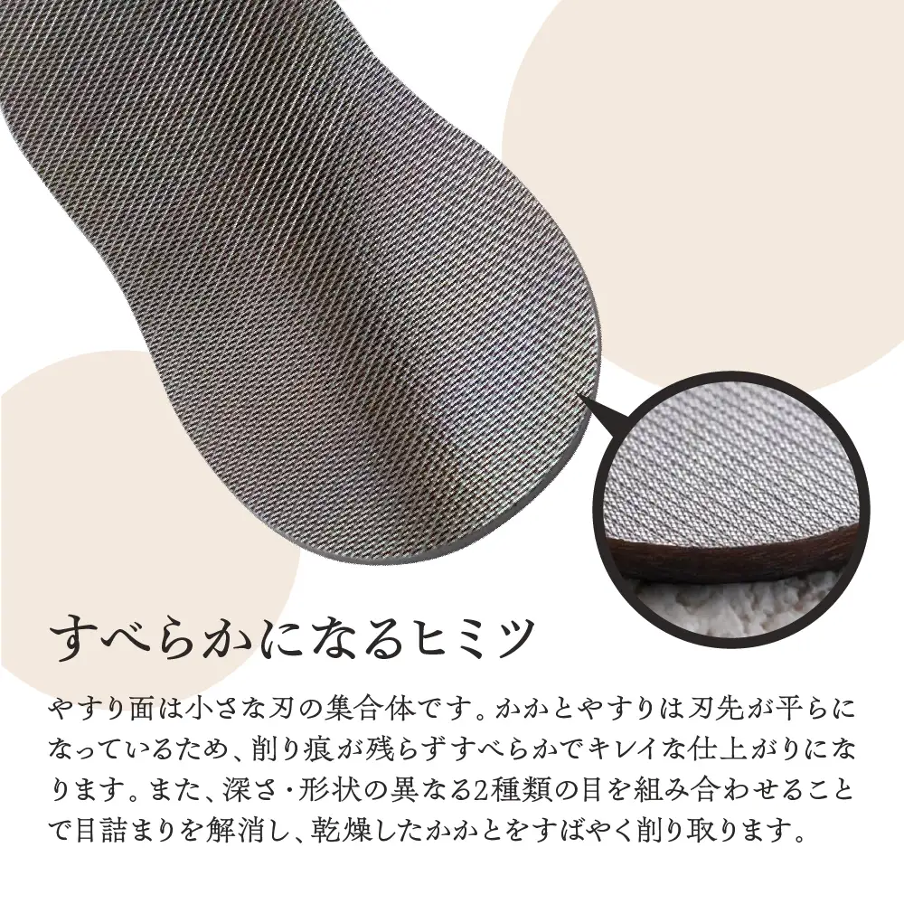 かかとやすり すべらか踵やすり やすり フットケア 角質除去 足