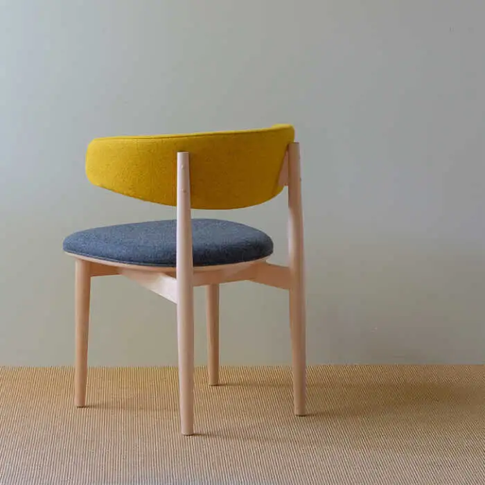 Round Chair ”Uuuh!”〈Yellow〉 糸島市 / nomade design 椅子 クラフト [AIF009]