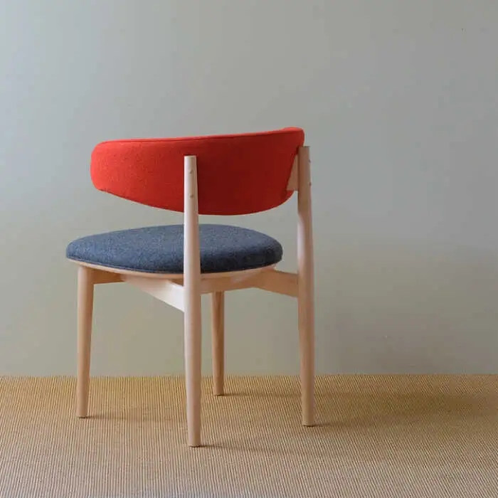 Round Chair ”Uuuh!”〈Red〉 糸島市 / nomade design 椅子 クラフト [AIF010]