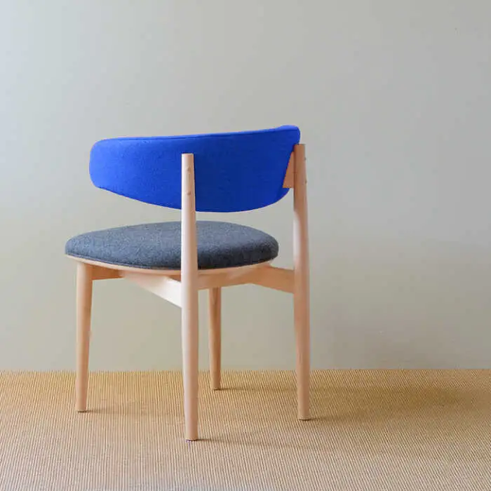 Round Chair ”Uuuh!”〈Blue〉 糸島市 / nomade design 椅子 クラフト [AIF011]