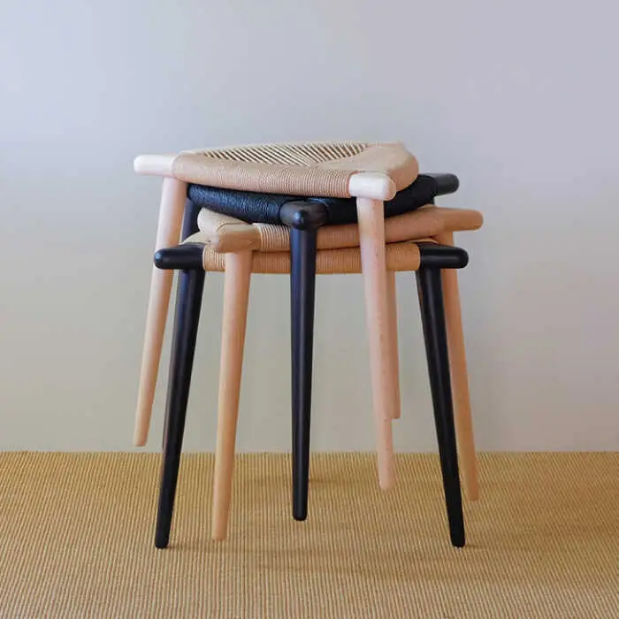 Three-legged Stool “BOW” 〈Oak x Natural〉 糸島市 / nomade design 椅子 クラフト [AIF012]