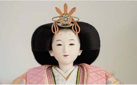 【収納飾りセット“有明”】人形作り40年 “平安天鳳”作 極上有職織物 京の舞 白撫子 手作り ひな祭り 木製 今どき かわいい おしゃれ モダン H067-152