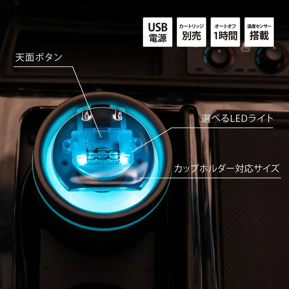 【車用ファン式芳香ディフューザー】DC360ディフューザー（香りのカートリッジ付）　香り/ホワイトムスク　｜野洲市 車用芳香剤 フレグランスディフューザー 車内香りカートリッジ お取り寄せ 通販 ふるさと納税｜