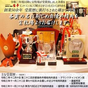 【宝牧場】近江牛ヒレステーキ３枚