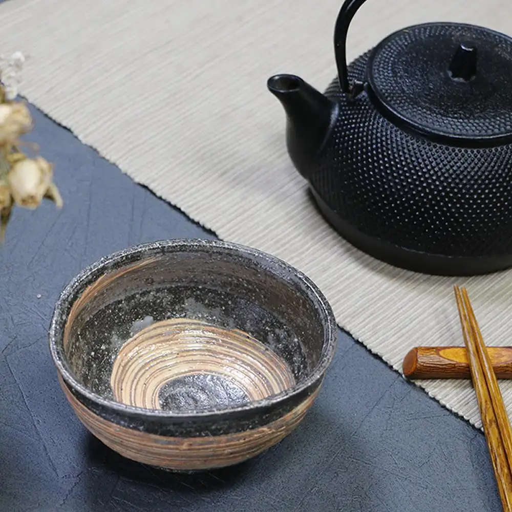 信楽焼 山河・紅ハケメたわみ小鉢 陶器