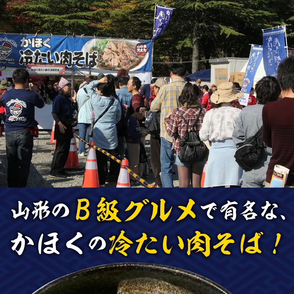 肉そば 冷蔵 かほく冷たい肉そば 4食分 チャーシュー付 肉そば