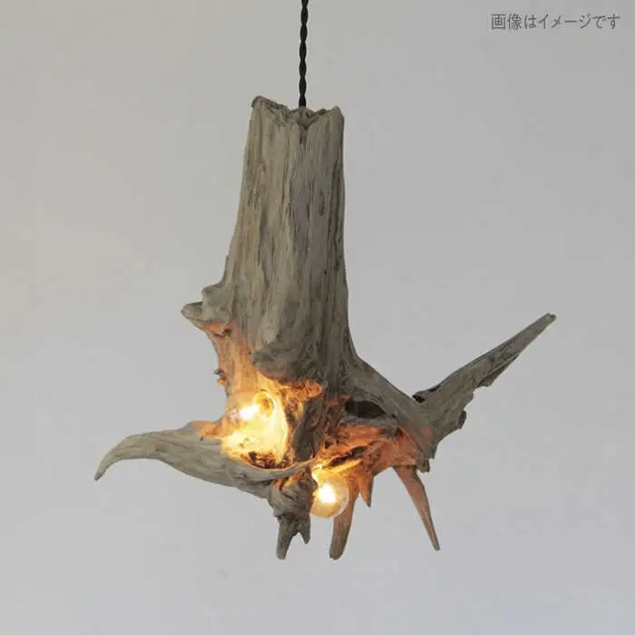 W Bulb Roots pendantlight ペンダントライト 糸島市 / WOOD'ARBRE(ウッドラヴル)【TIME】 インテリア 照明 ライト [ADC004]