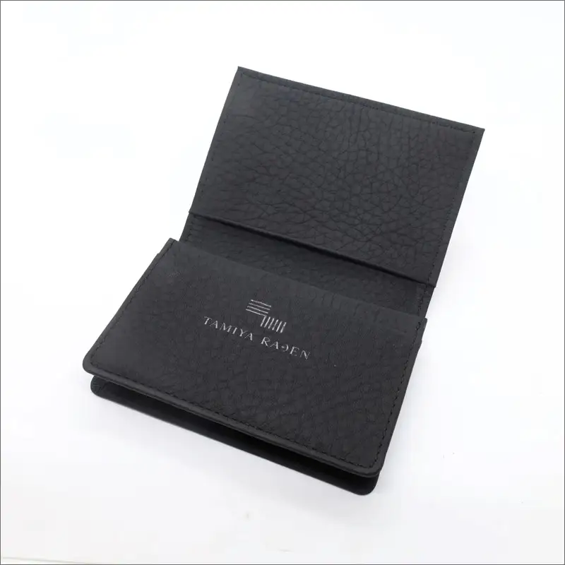 TAMIYARADEN /民谷螺鈿 Card Case 「NAMIMON」 matte black※プレゼントパッケージ