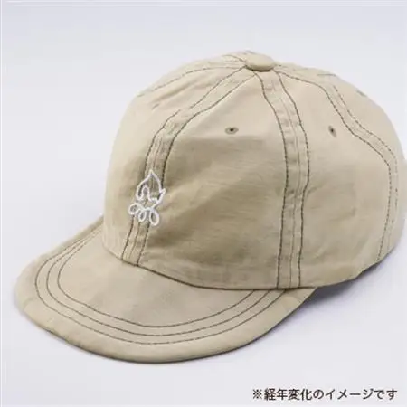 save 洗って経年変化するキャップ　カーキ　(たき火刺繍)_装飾品・工芸品  服飾小物 _【1214408】