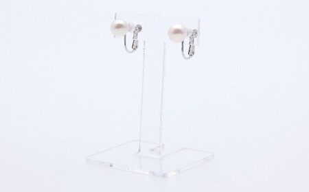 あこや真珠 (約8mm珠) イヤリング／シルバー アコヤ あこや アコヤ真珠 イヤリング アクセサリー