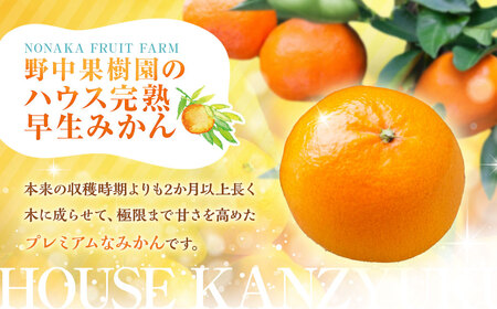 先行予約 ハウス完熟早生みかん 約5キロ箱 ／ フルーツ 果物 くだもの 柑橘 蜜柑 ミカン 野中果樹園 長崎県 長崎市 オンライン決済限定 アフター保証【2027年1月発送予定】