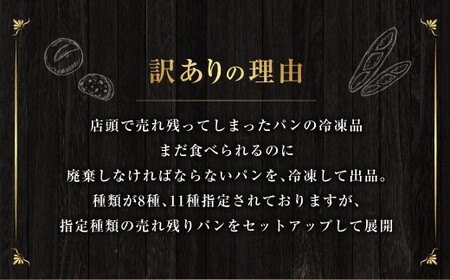 【訳あり】 自家製 天然酵母のハード系 パン セット 計11個 ／ le'pang 菓子パン 惣菜パン 自家製天然酵母 詰め合わせ 小麦 朝食 冷凍