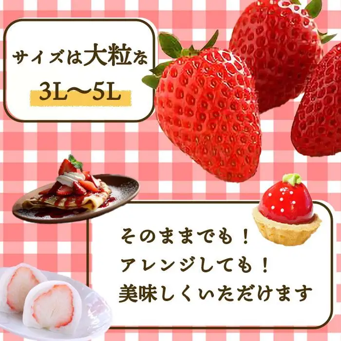 ［先行予約］いちご（まりひめ）3パック［和歌山生まれのイチゴ］