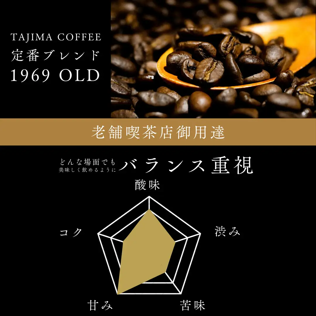 但馬東洋珈琲 コーヒー豆 豆のまま 1969 OLD 500g