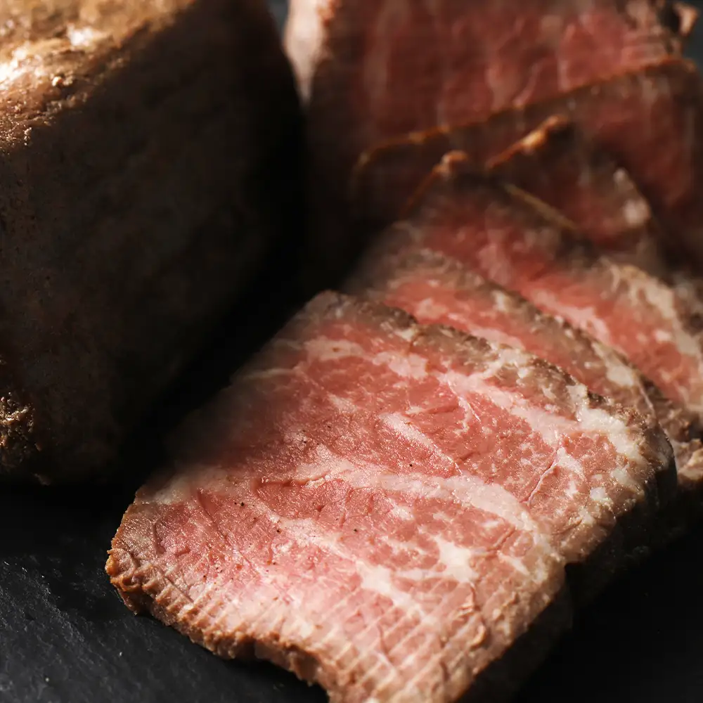 阿部牛肉加工の和牛ローストビーフ小分け 2パック
