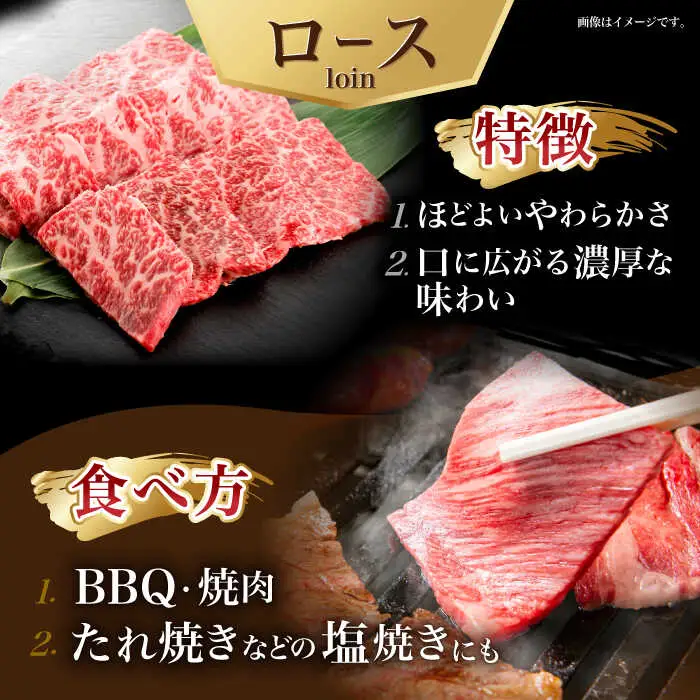 【12回定期便】長崎和牛ロース焼肉用(550g)　/　長崎和牛　ブランド牛　ロース　焼き肉　牛　牛肉　/　諫早市　/　長崎県央農業協同組合Aコープ本部 [AHAA026]