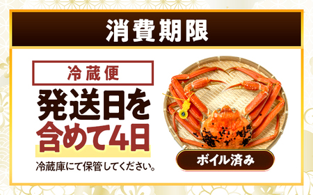 【先行予約/11月7日より順次発送】【希望月指定可】 越前がに 600ｇ×2ハイ  / 蟹 ズワイガニ ずわいがに ボイル 冷蔵 小浜市 / まるほ商店 【配送不可地域：北海道・沖縄・離島】[BFCS019]