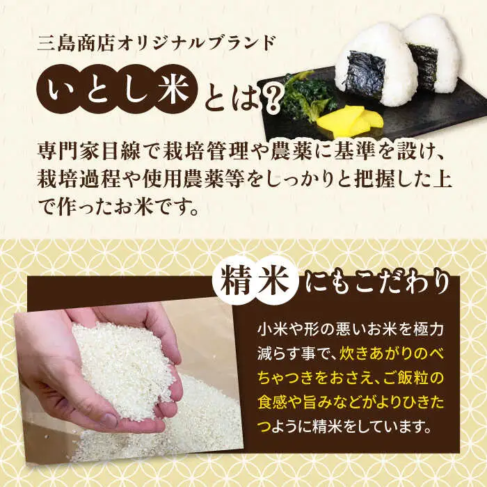 いとし米 厳選ひのひかり20kg (糸島産)　糸島市 / 三島商店 [AIM077]