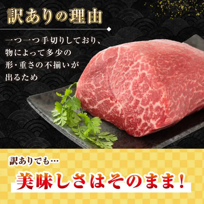 【全2回定期便】【訳あり】長崎和牛 モモブロック（ローストビーフ用等）約500g～600g《壱岐市》【株式会社MEAT PLUS】肉 牛肉 和牛 モモ ステーキ ブロック 訳あり ご褒美 ギフト 贈答用 ご褒美 冷凍配送 [JGH167]
