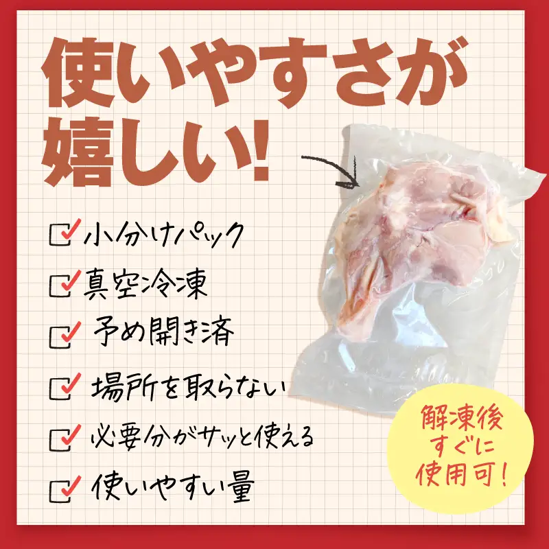 2652 若鶏骨付きもも 10本 KN105-008 肉 鶏肉 冷凍