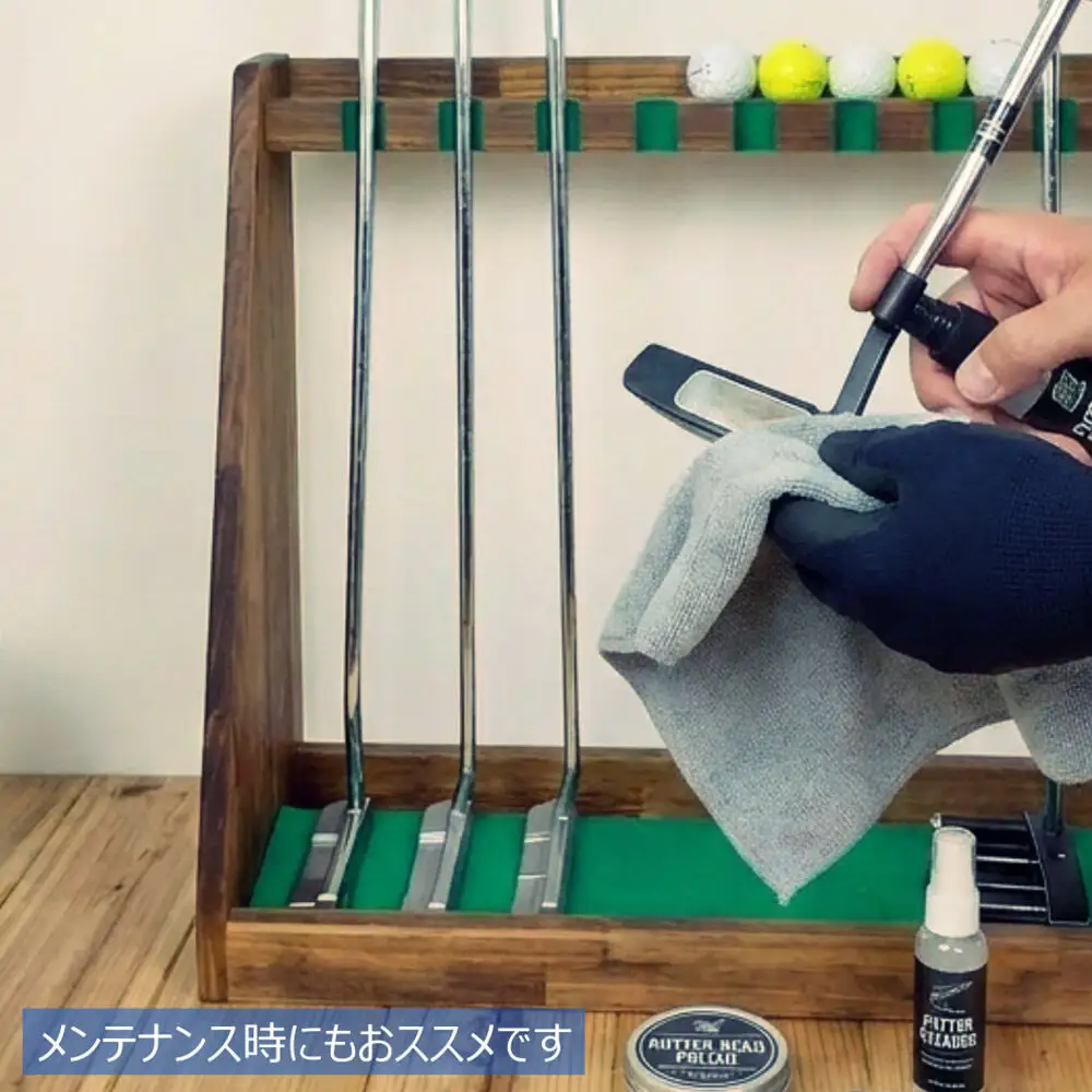ゴルフクラブスタンド パター 10本用【本体：ナチュラル】