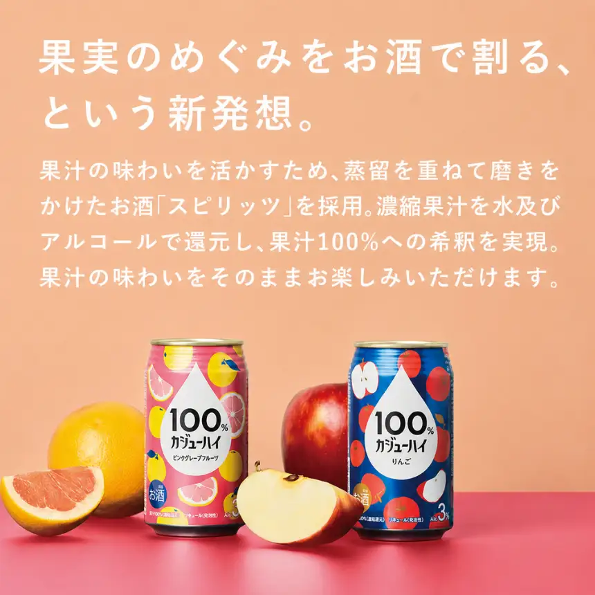 100％カジューハイピンクグレープフルーツ 340ml × 24本  | 栃木県 下野市