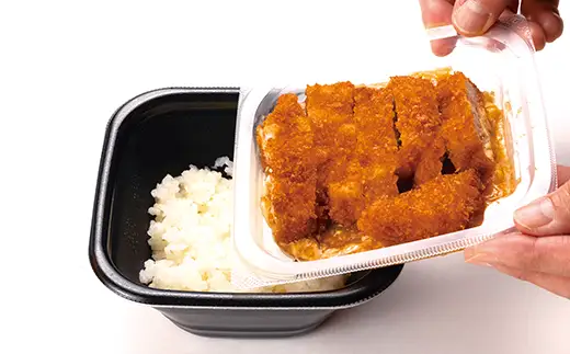 大館さくら豚ロースかつ丼 3個セット　60P5709【割烹美さわ】
