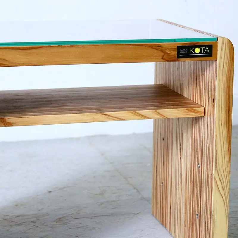 サイドテーブル 杉 ガラス 北海道 KOTA インテリア 手作り 家具職人 テーブル モダン 家具 家具 家具 家具 家具 家具 EB8-0055