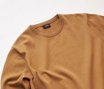 【期間限定(～8/31) エシカルプライス 】カシミヤ UTOカシミヤ メンズクルーネックセーター S0113R0805