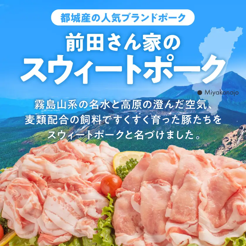 「前田さん家のスウィートポーク」&宮崎県産鶏肉バラエティ5.8kg〔22-8904〕_ (都城市) 豚肉と鶏肉のセット 旨味とコクのある甘い豚肉 ストック 便利 国産 バラエティセット とり肉 都城産 宮崎県産 冷凍 ロース しゃぶしゃぶ バラ 切り落とし ミンチ モモ 切身 ササミ 手羽先 宮崎県 都城市