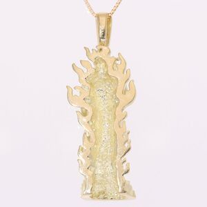 菩薩ネックレス 不動明王 ダイヤモンド 0.01ct ベネチアンチェーン 50cm EJ-003