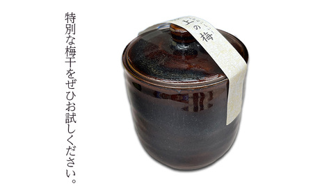 梅干し 極上の梅 志戸呂焼壺入り つや有り 梅干し