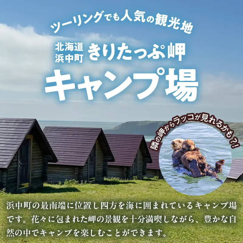 【返礼品なし】浜中町『きりたっぷ岬キャンプ場』5,000円　応援支援寄附_H0028-005